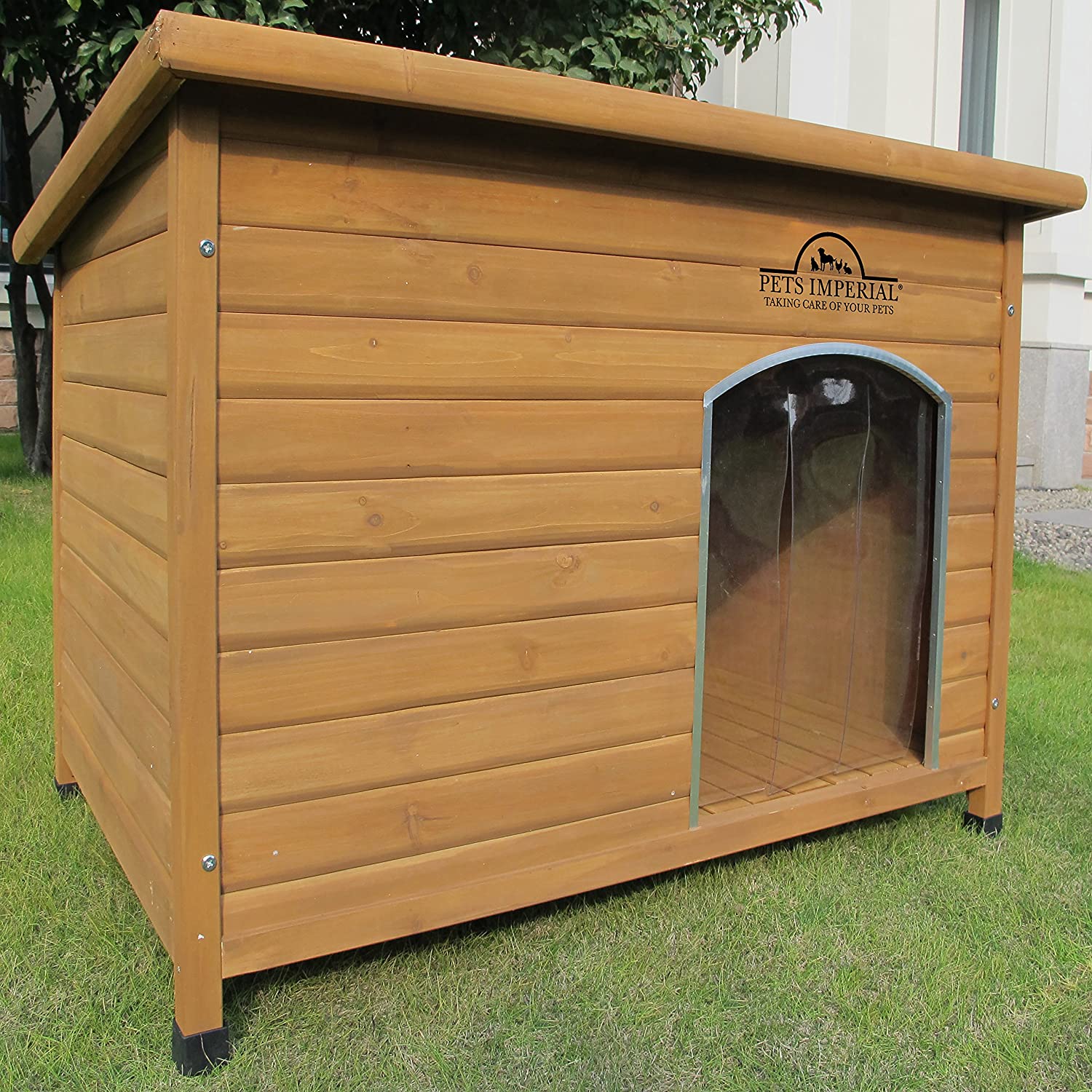 PetsImperial Insulated Wooden Dog House 