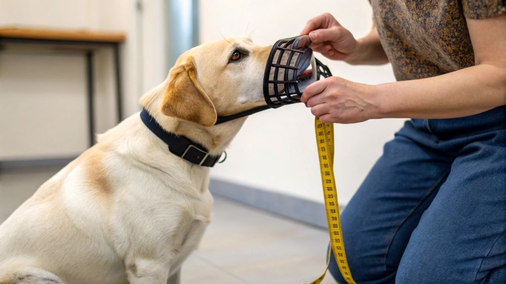 How to measure a dog for a muzzle – Does it fit correctly