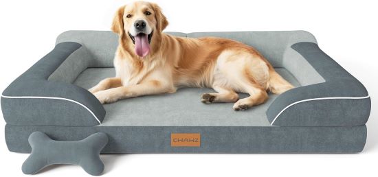 CWAWZ Orthopedic Waterproof Removable Washable Pet Bed