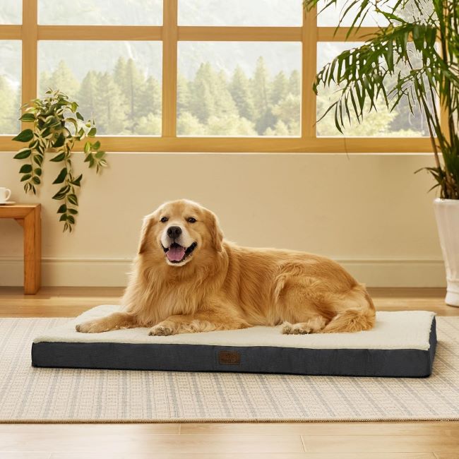 Durable and comfy Bedsure orthopedic bed for large pets up to 100 pounds