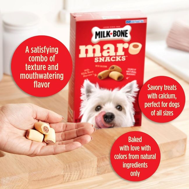 Milk-Bone MaroSnacks 40oz small dog treats with bone marrow flavor for picky eaters