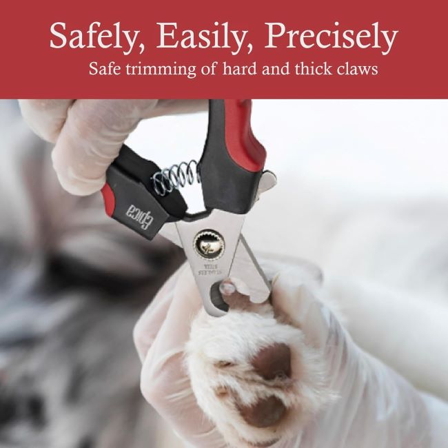 Pet nail trimmer for large dogs and cats, designed for safe and precise clipping