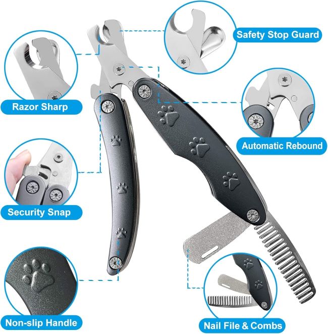 Professional KXCDTECH dog nail trimmer designed for thick nails on large breeds