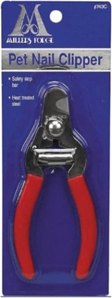 et nail clipper with safety stop bar for easy dog grooming