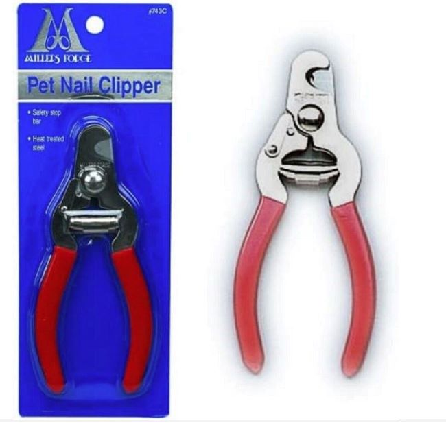 Millers Forge steel nail clippers for safely trimming small and medium dog nails