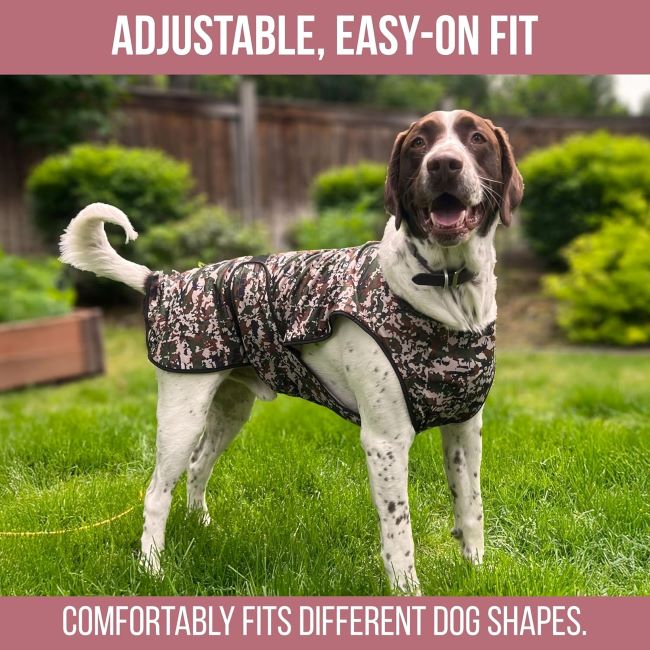 LUCOLOVE Dog Cooling Vest – 2-Layer Microfiber Cooling Jacket with UV Protection for Hot Weather