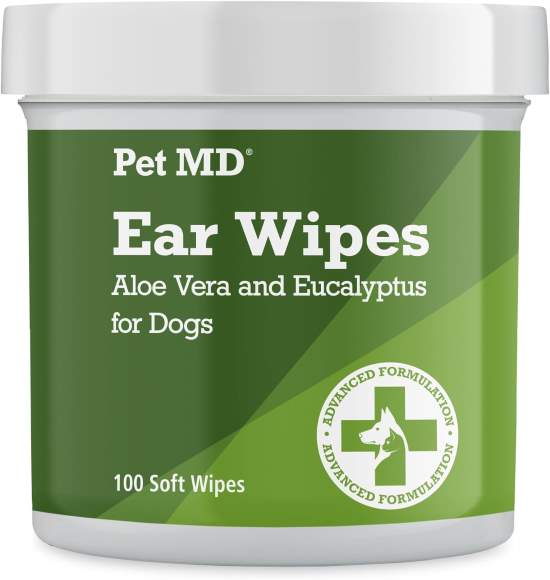 Pet MD Dog Ear Cleaner Wipes