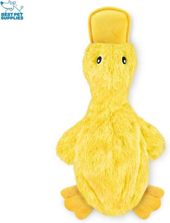 Best Pet Supplies Interactive Squeaky Dog Chew Toy Crinkle Duck