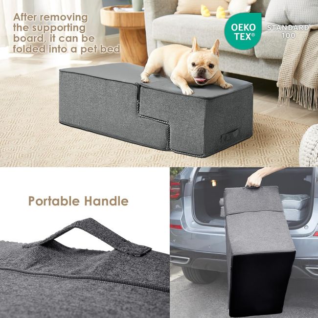 EHEYCIGA dog steps with stable construction and non-slip surface for indoor use