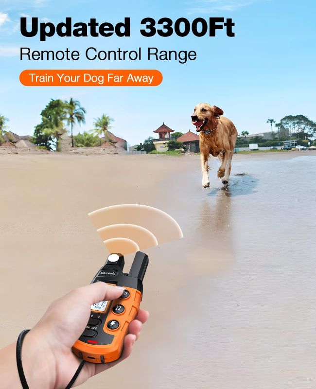 Bousnic rechargeable training collar with remote control