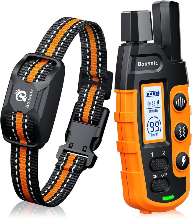 Bousnic Dog Shock Collar for adjustable dog training