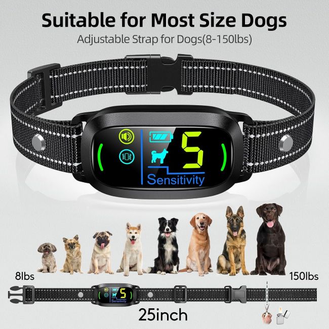 FAFAFROG Smart Bark Collar for small, medium, and large dogs